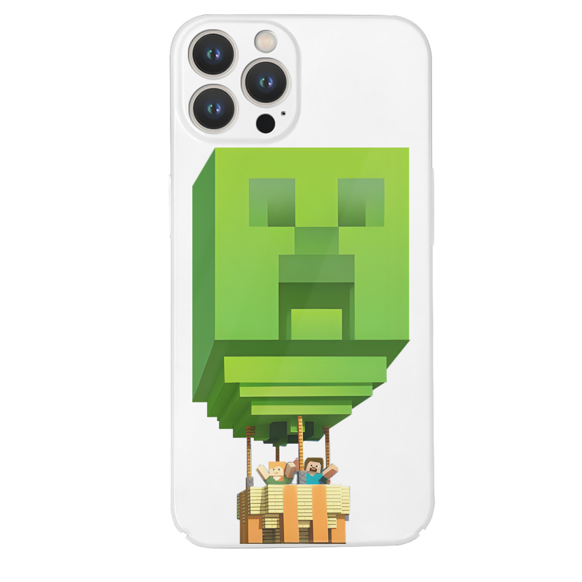 （画像用） マインクラフト ブロックの世界 Minecraft MC Block world 【iPhone 14シリーズ対応】ハードケース